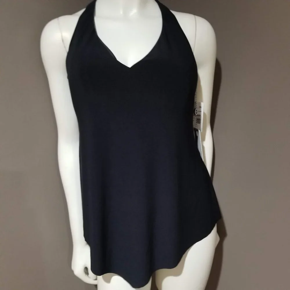 Magicsuit Solid Taylor Tankini Top Black Size 10 - Picture 2 of 11